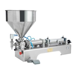 Semi-Automatic Oil Pneumatic Horizontal Filling Machine